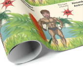 40歳の誕生日💪🤣メンズボディビルダーおもしろいマッスル ラッピングペーパー (ロールコーナー)