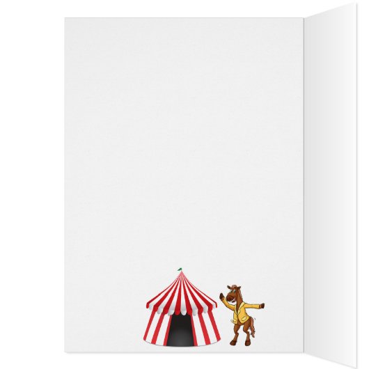 40歳の誕生日メンズ🎈笑わされるピエロカード (内側 (左))