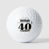 40歳の誕生日モノグラム ゴルフボール (正面)