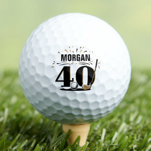 40歳の誕生日モノグラム ゴルフボール