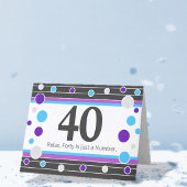 40歳の誕生日ユーモアのあるカード！ カード