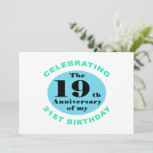 40歳の誕生日ユーモア カード (スタンド正面)