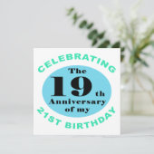 40歳の誕生日ユーモア カード (スタンド正面)