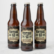 40歳の誕生日ヴィンテージテーマパーティーのナプキンス