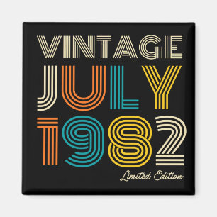 40歳の誕生日ヴィンテージ1982年7月限定版 マグネット