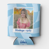 40歳の誕生日ヴィンテージ1983ストライプのクーラーボックス 缶クーラー (正面)