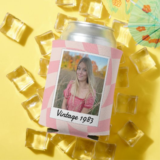 40歳の誕生日ヴィンテージ1983ストライプのクーラーボックス 缶クーラー (インサイチュ 夏)