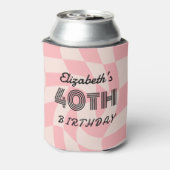 40歳の誕生日ヴィンテージ1983ストライプのクーラーボックス 缶クーラー (缶裏面)