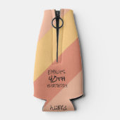 40歳の誕生日ヴィンテージ1984ストライプのボトルクール ボトルクーラー (裏面)