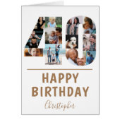 40歳の誕生日写真コラージュ (正面)