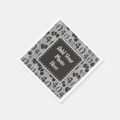 40歳の誕生日写真テンプレートパーソナライズされたナプキンス スタンダードカクテルナプキン (角)