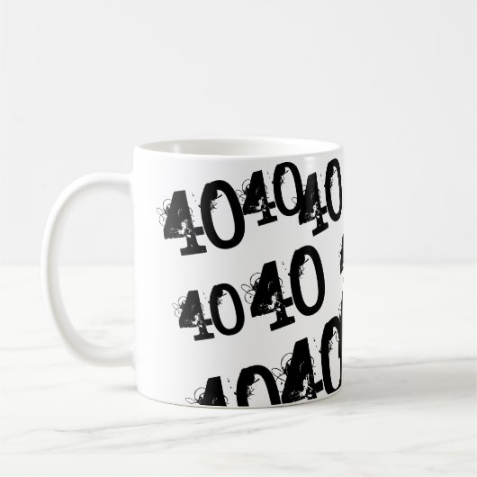 40歳の誕生日名前をカスタムする コーヒーマグカップ (左)