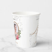 40歳の誕生日応援から40歳の写真カスタム。 紙コップ (右)