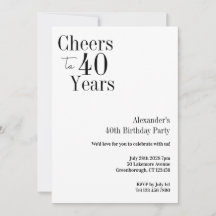 40歳の誕生日応援から40歳の白黒パーティー