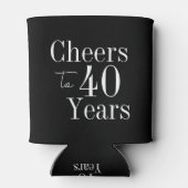 40歳の誕生日応援から40歳の白黒 缶クーラー (裏面)