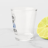 40歳の誕生日応援とビアーズネイビーブルーパーティー ショットグラス (右)