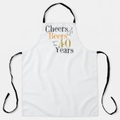 40歳の誕生日応援とビーミニマルア エプロン (正面)