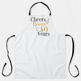 40歳の誕生日応援とビーミニマルア エプロン