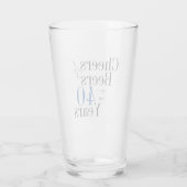 40歳の誕生日応援とビールタイポグラフィパーティー タンブラーグラス (裏面)