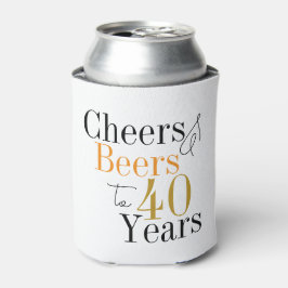 40歳の誕生日応援とビールパーティー 缶クーラー
