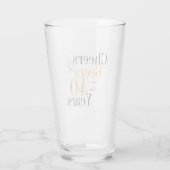 40歳の誕生日応援とビール誕生日 タンブラーグラス (裏面)