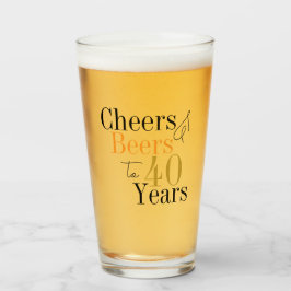 40歳の誕生日応援とビール誕生日 タンブラーグラス