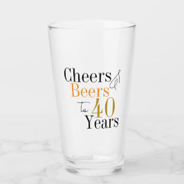40歳の誕生日応援とビール誕生日 タンブラーグラス