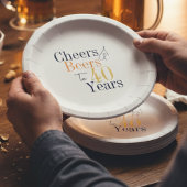 40歳の誕生日応援ビアーズパーティー ペーパープレート