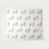 40歳の誕生日応援ビアーズミニマルパーティー背景 タペストリー (正面(横))