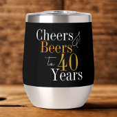 40歳の誕生日応援ビーズブラック金ゴールドパーティー