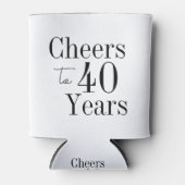 40歳の誕生日応援白黒党のお願い 缶クーラー (正面)