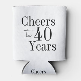 40歳の誕生日応援白黒党のお願い 缶クーラー