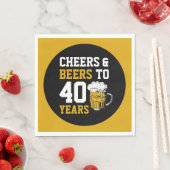 40歳の誕生日応援&ビールから40年 スタンダードランチョンナプキン (インサイチュ)