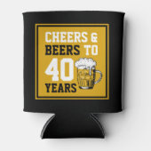 40歳の誕生日応援&ビールから40年 缶クーラー (正面)