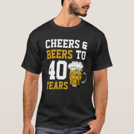 40歳の誕生日応援&ビールから40年 Tシャツ