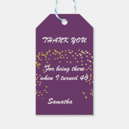 40歳の誕生日感謝していタグ ギフトタグ