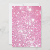 40歳の誕生日招待状バラ金ゴールドエレガントピンク 招待状 (裏面)