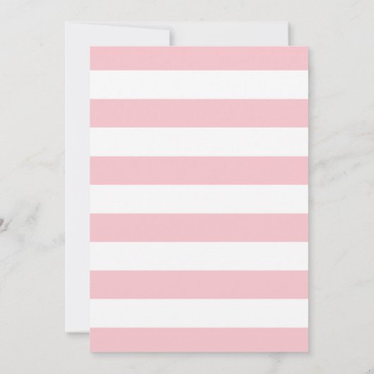 40歳の誕生日招待状ピンクと金ゴールドフローラ 招待状 (裏面)