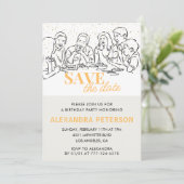 40歳の誕生日招待状日付を保存するディナー 招待状 (スタンド正面)