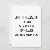 「40歳の誕生日招待状」カントリースタイル 招待状 (裏面)