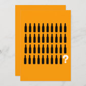 40歳の誕生日招待状 - ビアーチーズ！ 招待状 (正面/裏面)