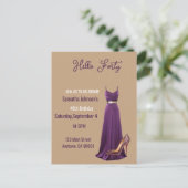 40歳の誕生日招待状 ポストカード (スタンド正面)