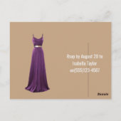 40歳の誕生日招待状 ポストカード (裏面)