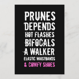 40歳の誕生日招待状-旧フォーク 招待状