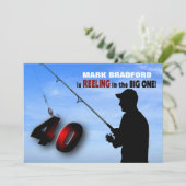 40歳の誕生日招待状 - 釣り/釣り上げる 招待状 (スタンド正面)