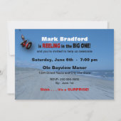 40歳の誕生日招待状 - 釣り/釣り上げる 招待状 (裏面)