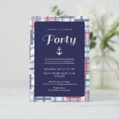 40歳の誕生日招待状- 40，夏航海の, 招待状 (スタンド正面)