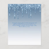 40歳の誕生日招待状 HER ガーリー グラマラス グリッター チラシ (裏面)