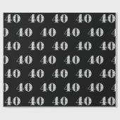 40歳の誕生日文字 ラッピングペーパー (フラット)