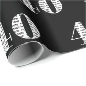 40歳の誕生日文字 ラッピングペーパー (ロールコーナー)